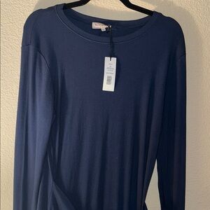 Michael Stars Yessenia Faux Wrap Ultra Ribbed Midi Dress -NWT-Size XL